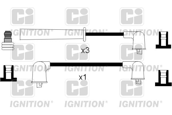 QUINTON HAZELL Комплект проводов зажигания XC675
